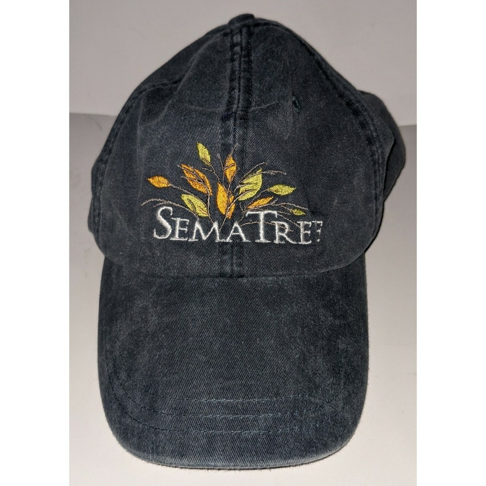 SEMATREE Adjustable Strapback Hat Cap EUC SEMA TREE Software Company RARE HTF